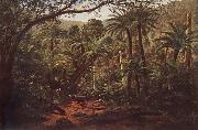 Eugene Guerard Fentree Gully in the Dandenong Ranges oil